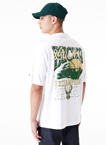 T-SHIRT MILWAUKEE BUCKS NBA CHAMPIONSHIP, WHT, small