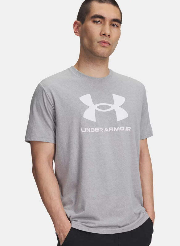 T-SHIRT LOGO, 0037 GREY MEL, medium