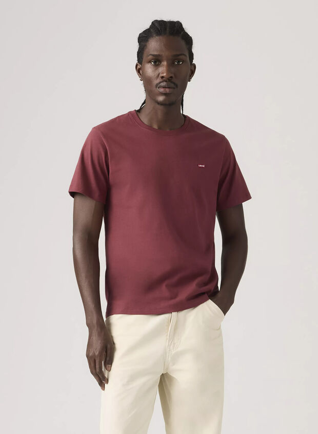 T-SHIRT MICRO LOGO, 0308 BORDEAUX, large