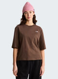 T-SHIRT CROP, - CHOCOLATE, thumb