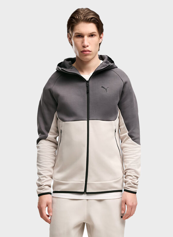 FELPA TECH NEW EVOSTRIPE, 82 SILVER FOG, medium