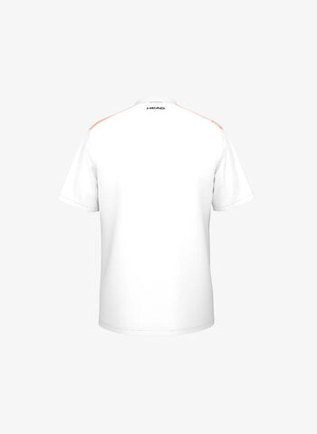 MAGLIA TOP SPIN PADEL-TENNIS, XVCN WHTORANGE, small