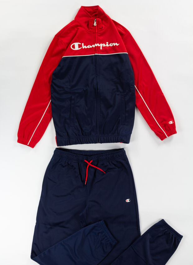 TUTA FULL ZIP RAGAZZO, RS046 NVYRED, large