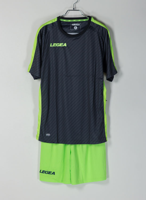 COMPLETO DA CALCIO MANICHE CORTE, 2357-0028BLKLIME, large