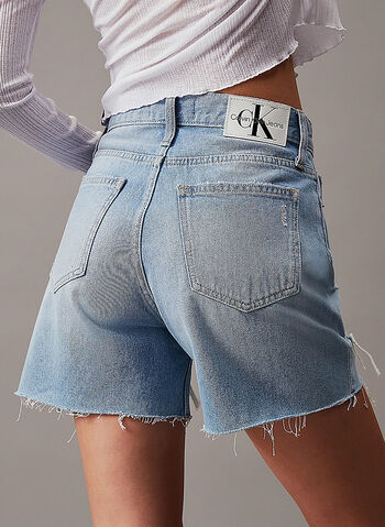 SHORTS MOM ROTTURE, 1AA DENIM, small