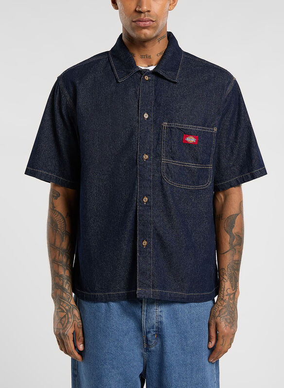 CAMICIA DENIM, - DENIM, medium