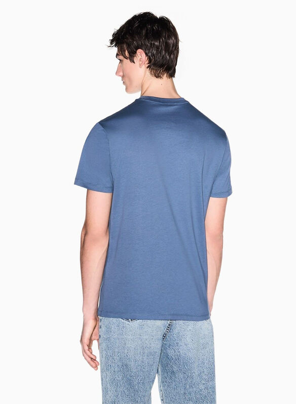 T-SHIRT ESS MICRO LOGO RICAMATO, U9302 CHINABLUE, medium
