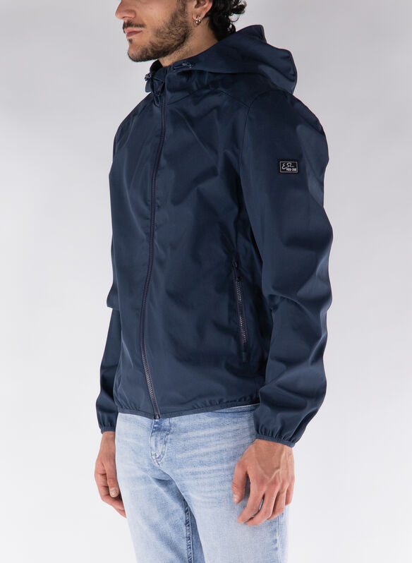 GIACCA FULL ZIP SOFTSHELL CON CAPPUCCIO, 0713 NVY, medium