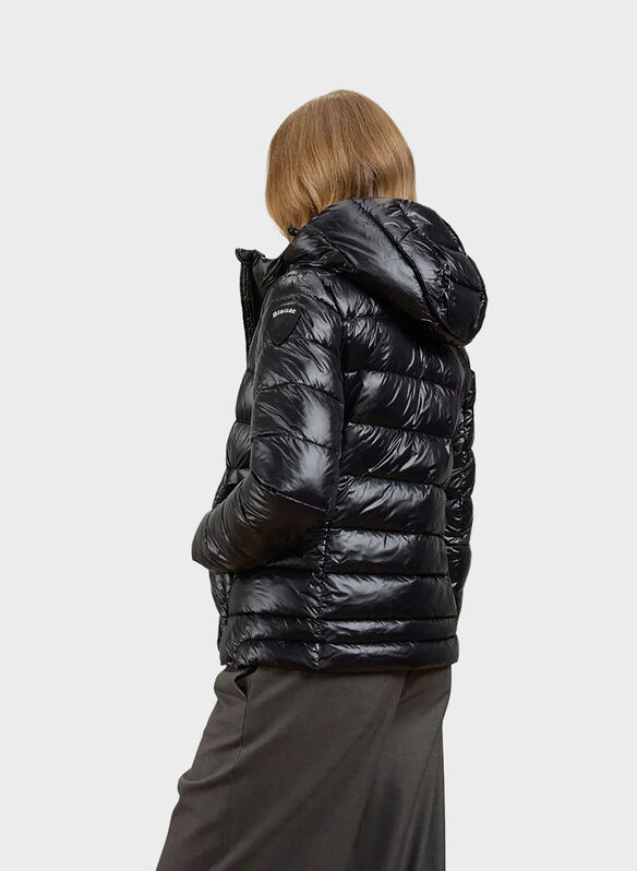 PIUMINO CAROLL CON CAPPUCCIO, 999 BLK, medium