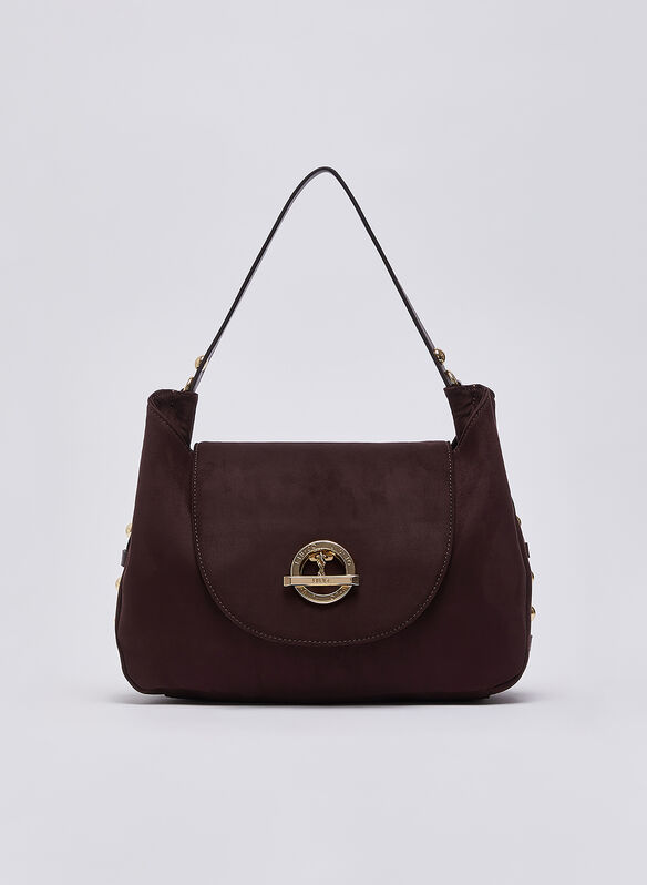BORSA GERONA M TOP HANDLE SUEDE, 91718 BORDO, medium
