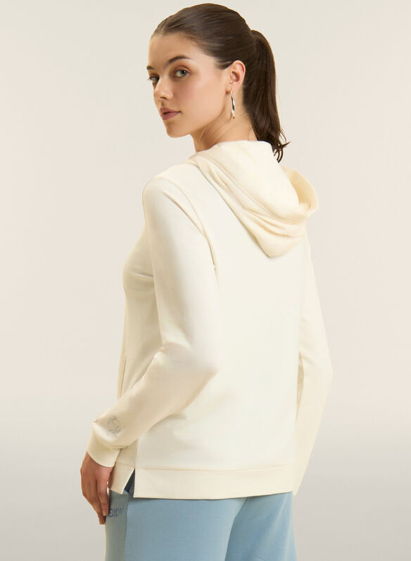 FELPA LOGO FREDDY IN STRASS, W72 PANNA, medium