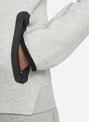FELPA TECH CON CAPPUCCIO RAGAZZO, 063 GREY, small