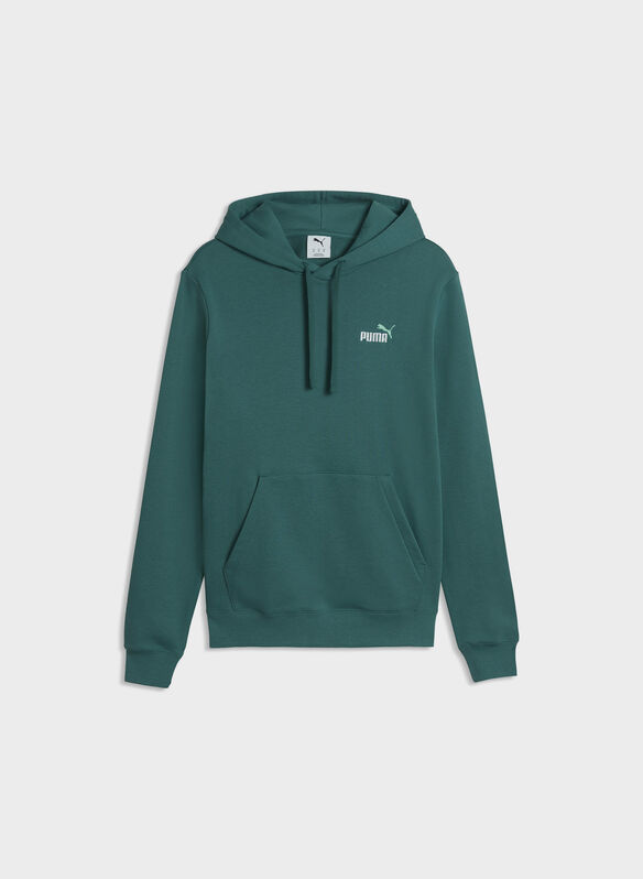 FELPA ESS 2 COL HOODIE, 41 EMERALD ICE, medium