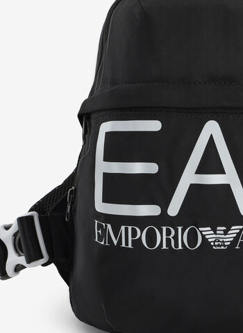 ZAINO MONOSPALLA CON LOGO, 07520 BLKWHT, small