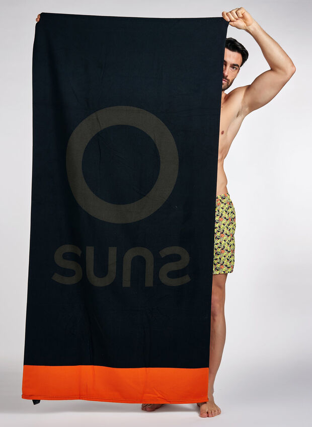 TELO MARE CON LOGO, BLK, large