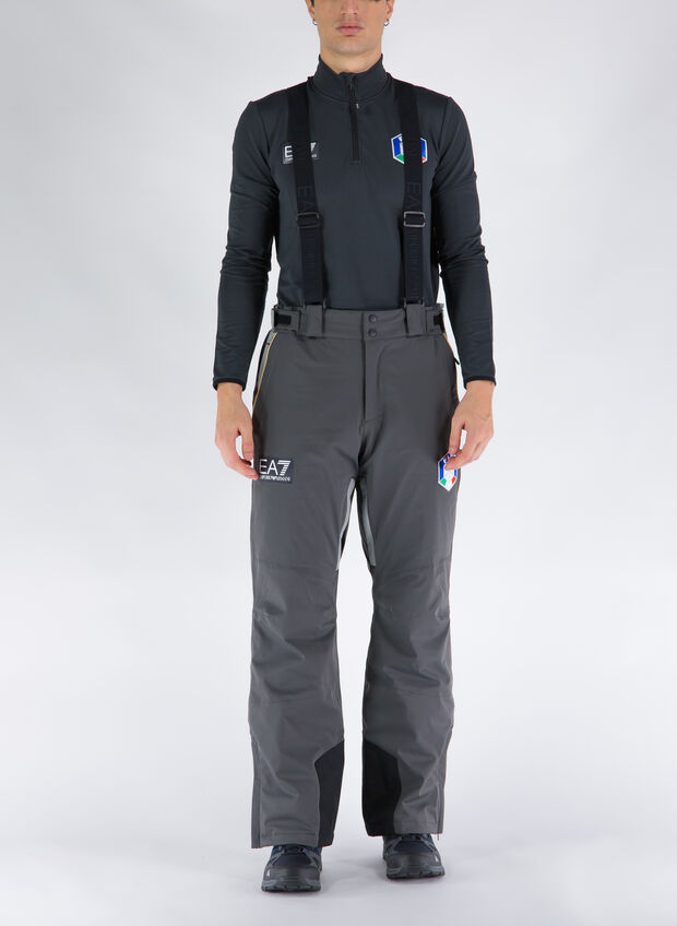 PANTALONE FISI IN TESSUTO PROTECTUM7, 0960 DARK GREY, large