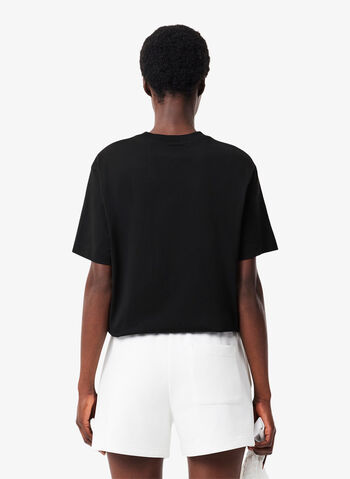 T-SHIRT IN JERSEY DI COTONE PIMA LEGGERO, 031 BLK, small