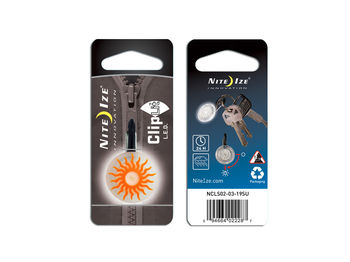 GANCIO PORTACHIAVI LED ORANGE SUN, ORANGE, small