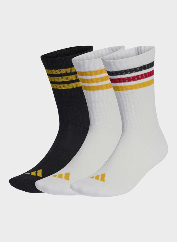 CALZA 3 PAIA CREW 3 STRISCE, - WHTBLK, medium