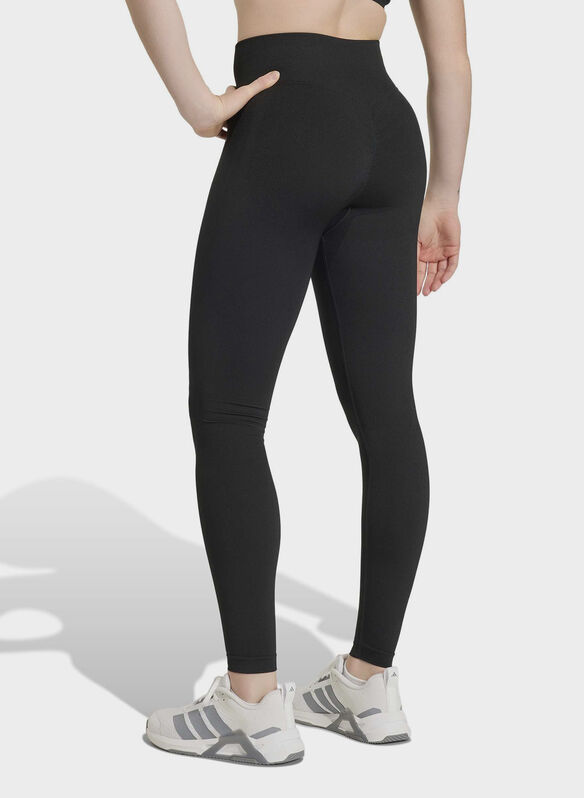 LEGGINGS WORKOUT SEAMLESS, - BLK, medium