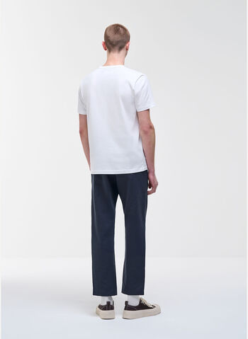 T-SHIRT LOGATA IN COTONE, 01 WHT, small