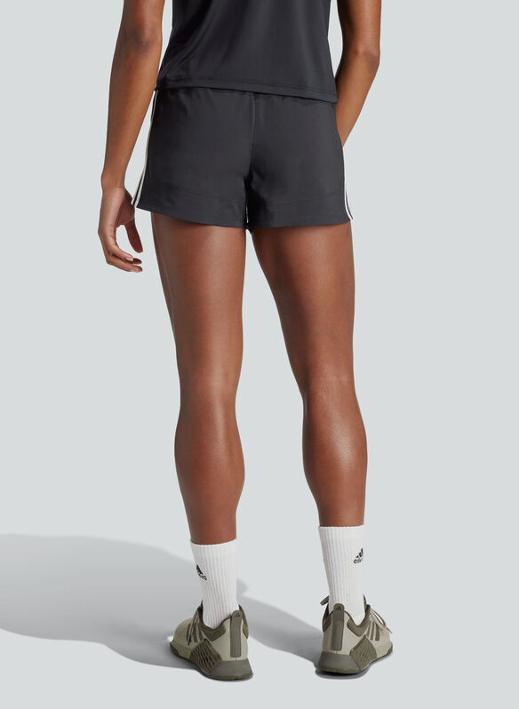 SHORTS PACER 3-STRIPES WOVEN HIGH-RISE, BLK, medium