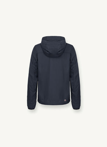 GIACCA IN TWILL DI COTONE CON CAPPUCCIO, 68 NVY, small