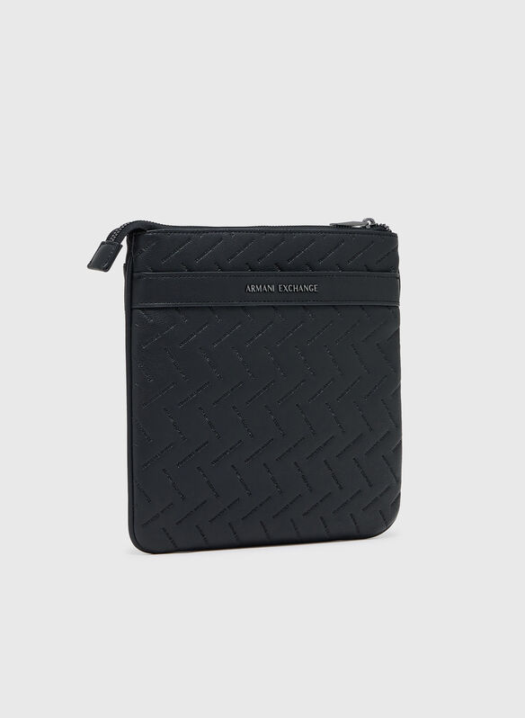 BORSA TRACOLLA IN TESSUTO TECNICO, UC001 BLK, medium