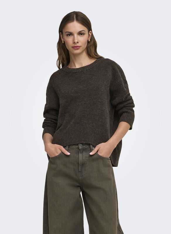 MAGLIONE NOOS LIVIA, MOLE BROWN, medium