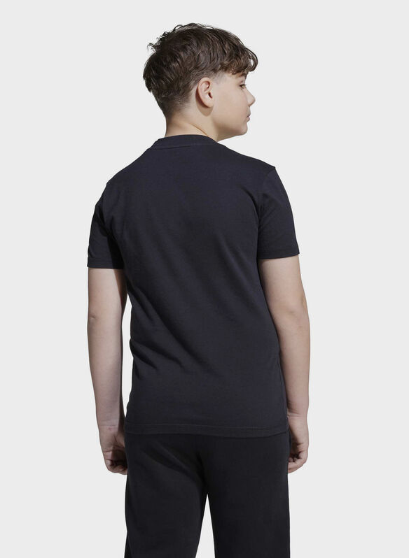 T-SHIRT LOGO RAGAZZO, - BLKRED, medium