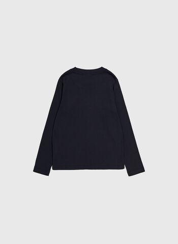 T-SHIRT LOGO RAGAZZA, KK001 BLK, small