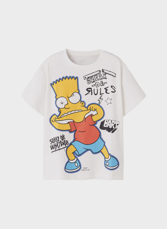 T-SHIRT SIMPSON RAGAZZO, CLOUD DANCER, medium