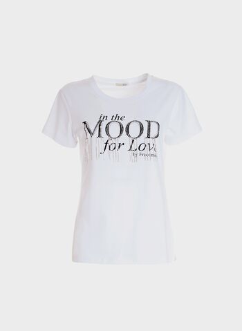 T-SHIRT REGULAR IN JERSEY CON STAMPA LETTERING, , small