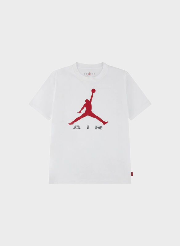 T-SHIRT JORDAN LOGO RAGAZZO, 001 WHT, medium