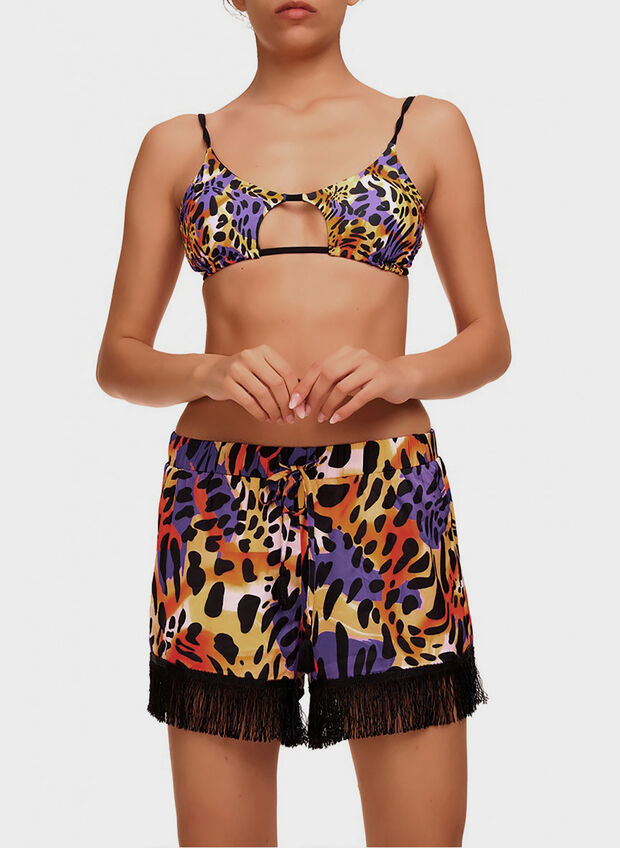 SHORTS FANTASIA ANIMALIER, 019 VIOLA, large