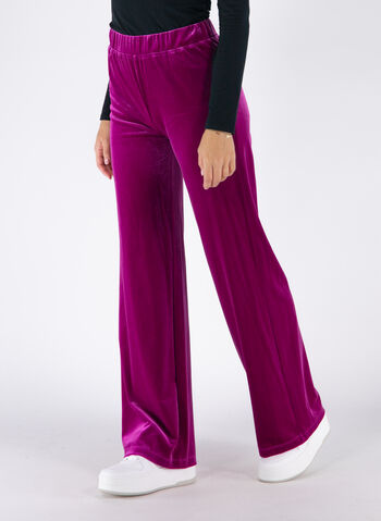 PANTALONE IN VELLUTO, 16 PETUNIA, small