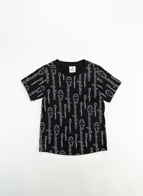 T-SHIRT ALL OVER RAGAZZA, KL001BLK, medium