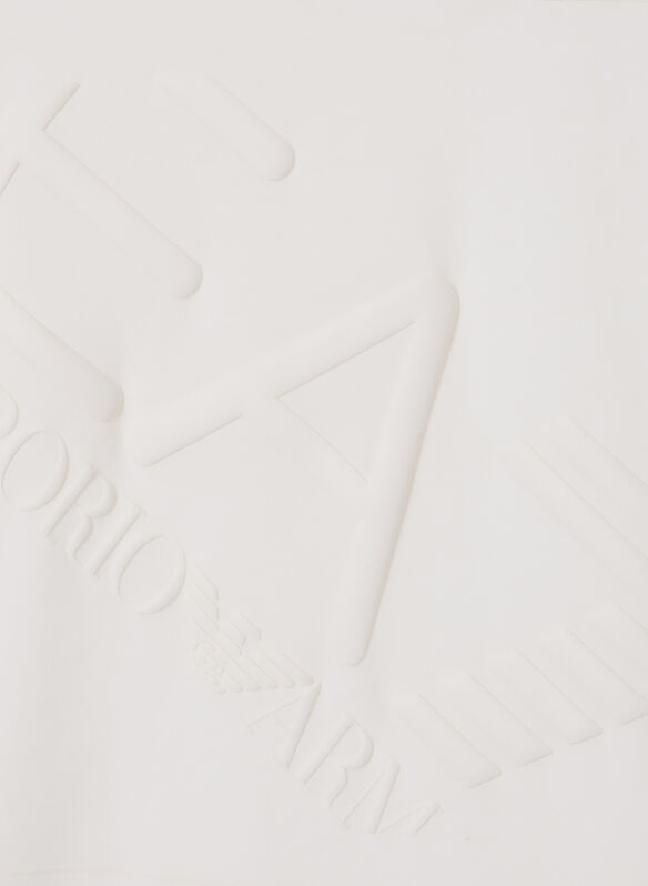 T-SHIRT LOGO SERIES BOY IN JERSEY DI COTONE RAGAZZO, U0004 PANNA, medium