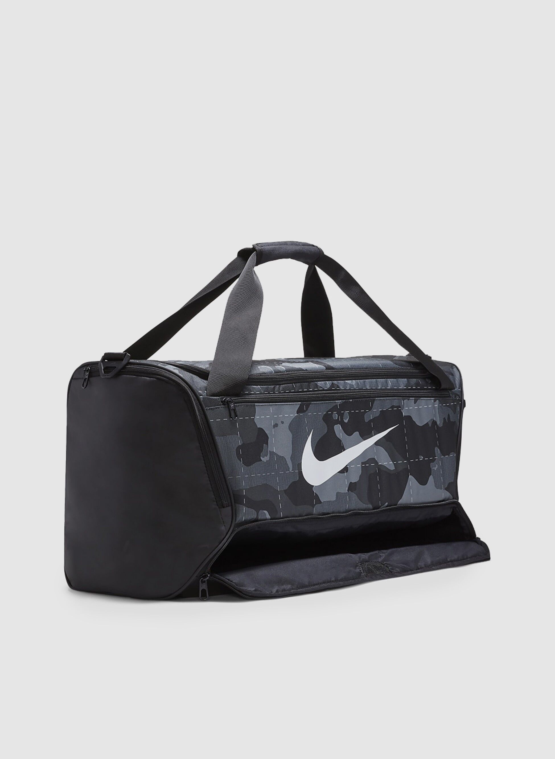 NIKE BORSA BRASILIA MEDIUM CAMOUFLAGE Grigio, Nero | Sport85