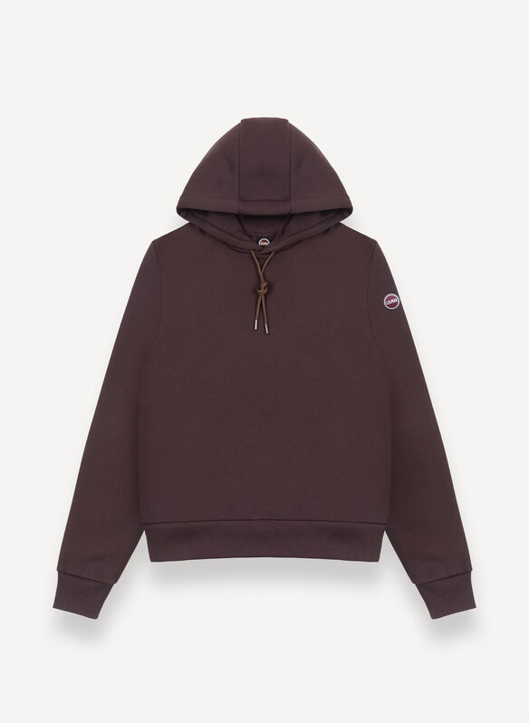 FELPA COTTON HOODIE, 790 COFFEE, medium