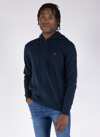 MAGLIONE LUDO CON CAPPUCCIO, 179 NVY, small