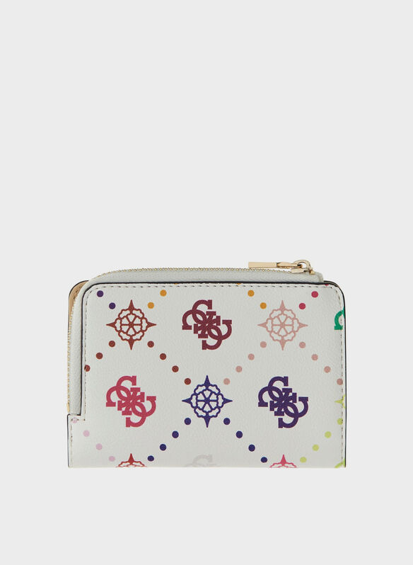 PORTAFOGLIO EMELIE 4G LOGO, MUO WHT MULTI, medium