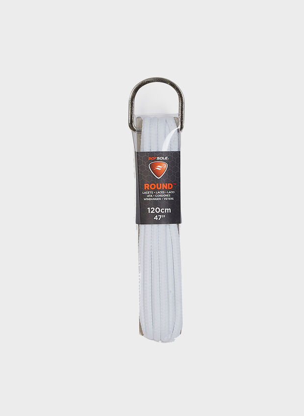 CONFEZIONE LACCI TONDI 120 CM, 03 WHT, large