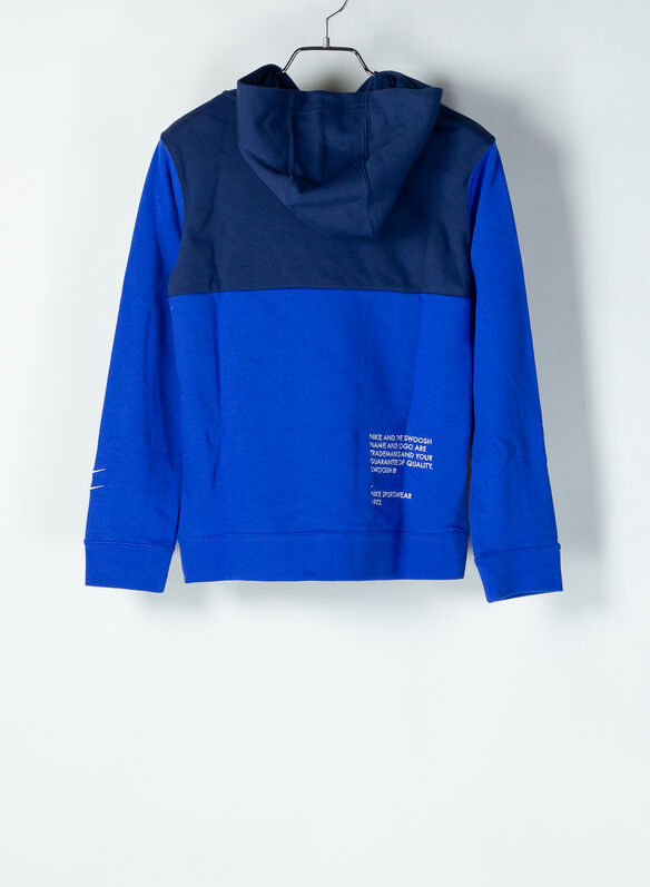 FELPA CON CAPPUCCIO IN FRENCH TERRY RAGAZZO, 480ROYNVY, medium