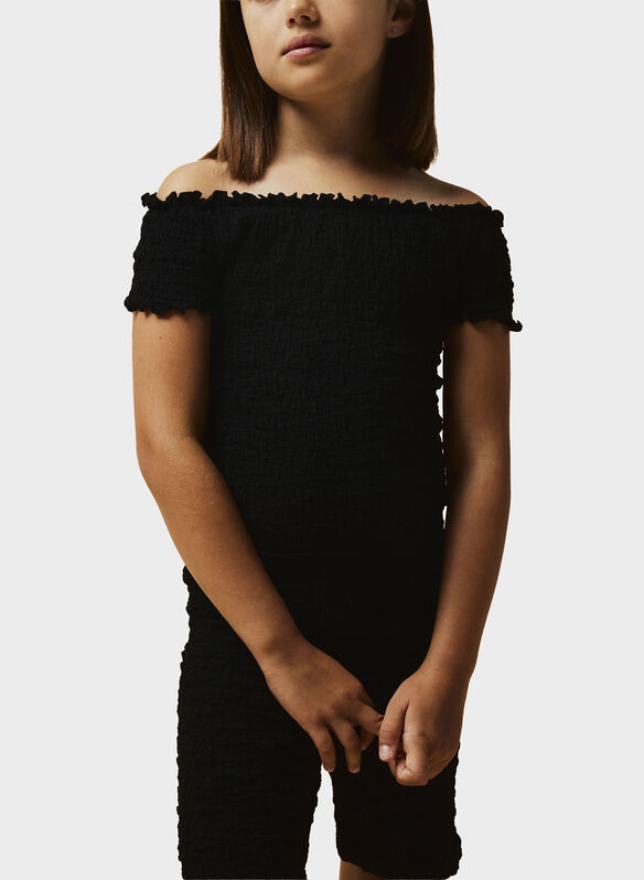 T-SHIRT HALISSE RAGAZZA, BLACK, medium