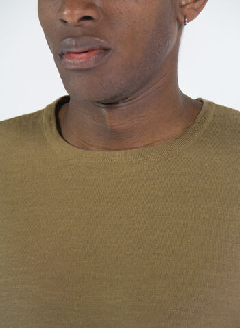 MAGLIONE GIROCOLLO IN COTONE, 181018 TABACCO, small