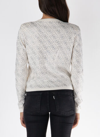 CARDIGAN CON LOGO STRASS, , small