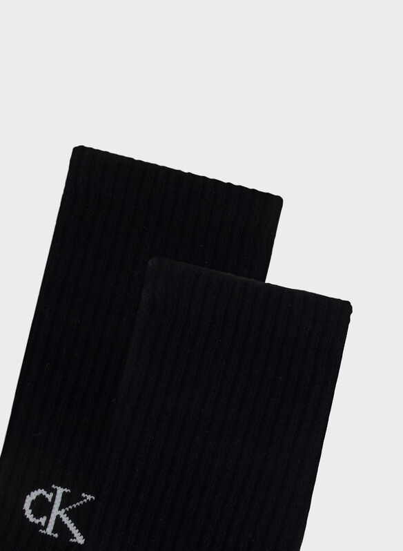 CALZA LOGO TAB, 001 BLK, medium