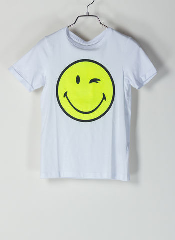T-SHIRT SMILE RAGAZZO, WHT, small