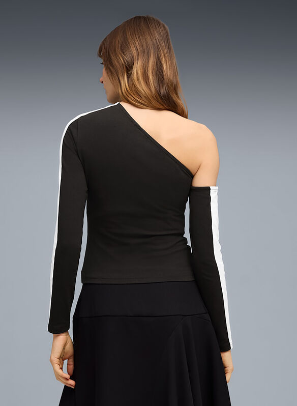 T.SHIRT ASYMMETRIC, 01 BLK, medium